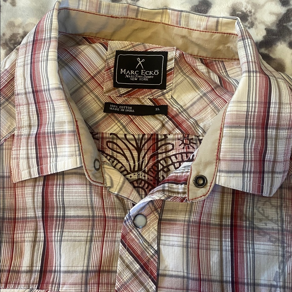 Marc Ecko Multicolor Plaid Shirt